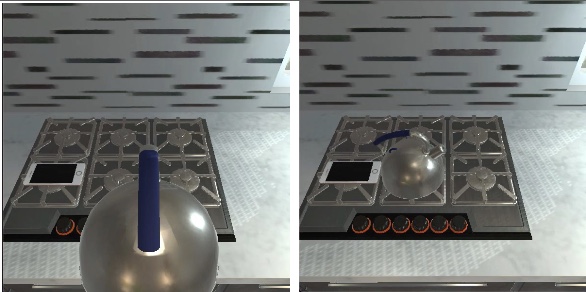 Phone placed on stove near water